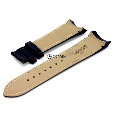 Ремешок кожаный для часов Tissot черный RT-007 - 10